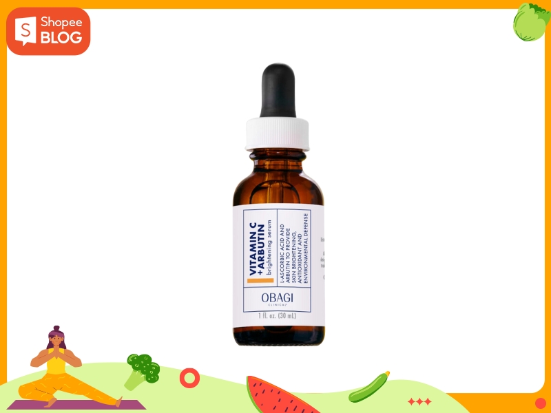 323d8695-serum-cho-da-hon-hop-thien-dau-11 Chai serum màu nâu với nhãn trắng, nắp đen, dung tích 30ml, đặt trên nền trắng có viền cam và họa tiết trang trí.