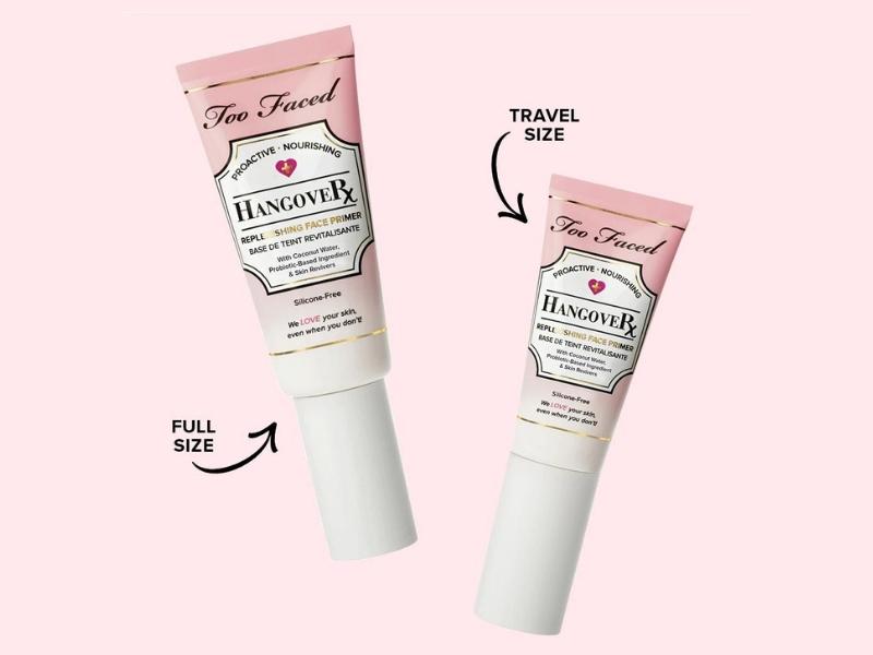 4c4585be-kem-lot-cho-da-kho-6 Hai tuýp kem dưỡng da màu hồng nhãn hiệu Too Faced, với kích thước đầy đủ và du lịch.