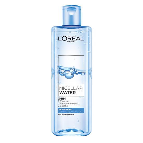 7c06854fe6606dafc4cab892dcc01b60 Chai nước tẩy trang micellar L'Oreal Paris, dung tích 400ml, có công dụng làm sạch và dịu da.