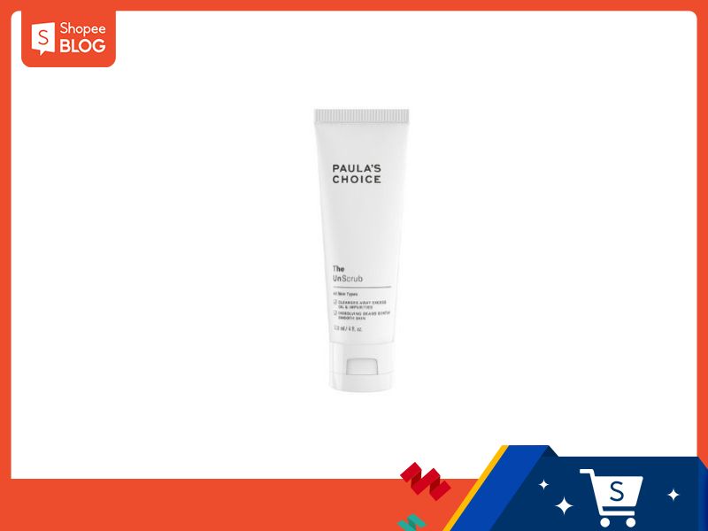 Tuýp kem dưỡng da màu trắng trên nền trắng, có logo Shopee Blog ở góc trên bên trái.