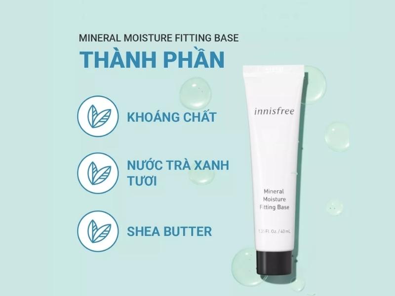 8babf53c-kem-lot-cho-da-kho-17 Hình ảnh sản phẩm dưỡng ẩm với các thành phần khoáng chất, nước trà xanh tươi và bơ shea.