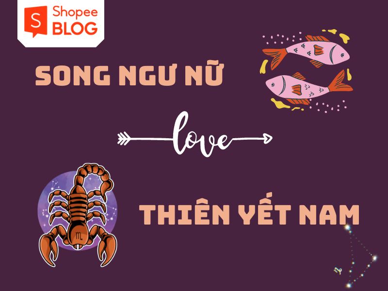 b2d9042b-thien-yet-hop-voi-cung-nao-4 Hình ảnh minh họa tình yêu giữa Song Ngư nữ và Thiên Yết nam với biểu tượng cá và bọ cạp.