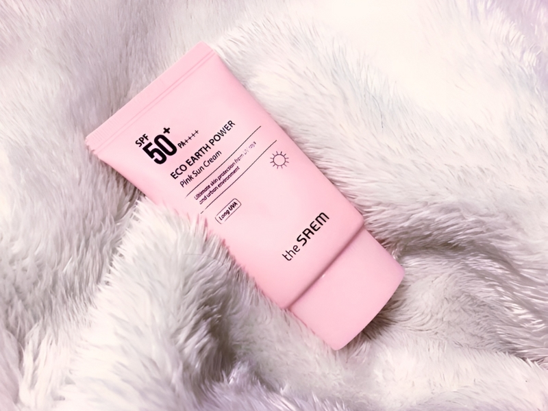 f8bbebf4-9 Kem chống nắng The SAEM Eco Earth Power Pink (Nguồn: hasaki.vn)