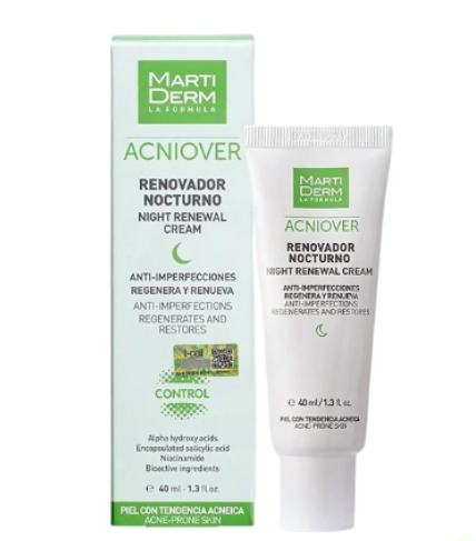 Kem dưỡng MartiDerm Acniover Night hỗ trợ giảm dầu và kháng viêm hiệu quả