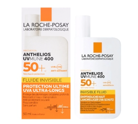 Màng lọc Mexoryl 400 và công nghệ Net Block là hai giữa mẫu kem chống nắng mới và cũ của La Roche-Posay Anthelios UVMune 400 Invisible Fluid
