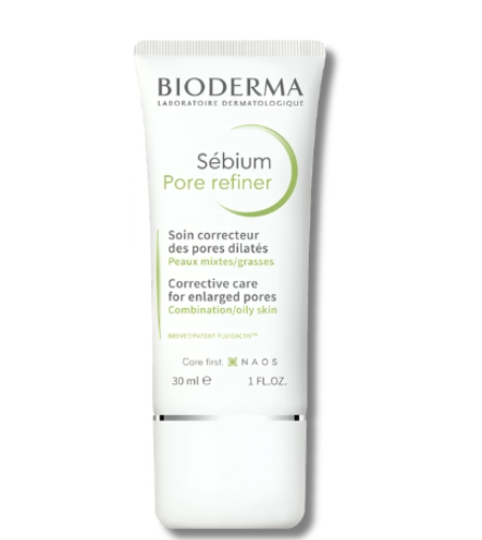 Ống kem dưỡng da Bioderma Sébium Pore Refiner 30ml, chăm sóc da hỗn hợp dầu, giúp thu nhỏ lỗ chân lông.