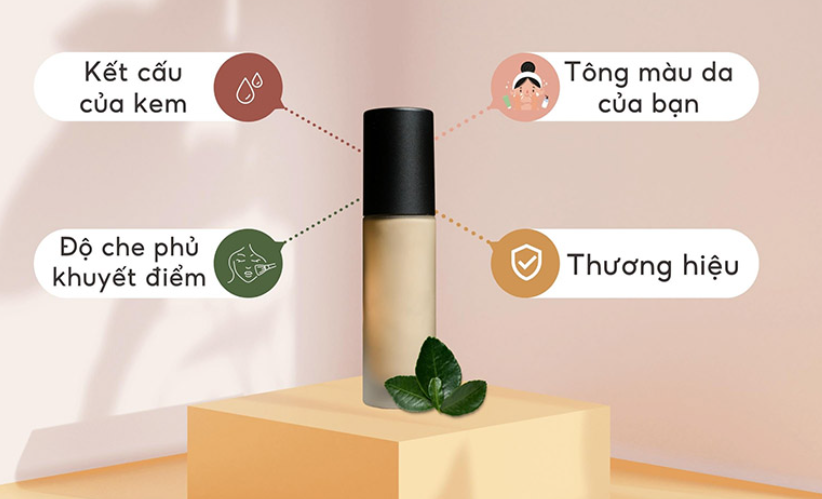 Một số tiêu chí cần quan tâm khi chọn mua kem nền cho da khô
