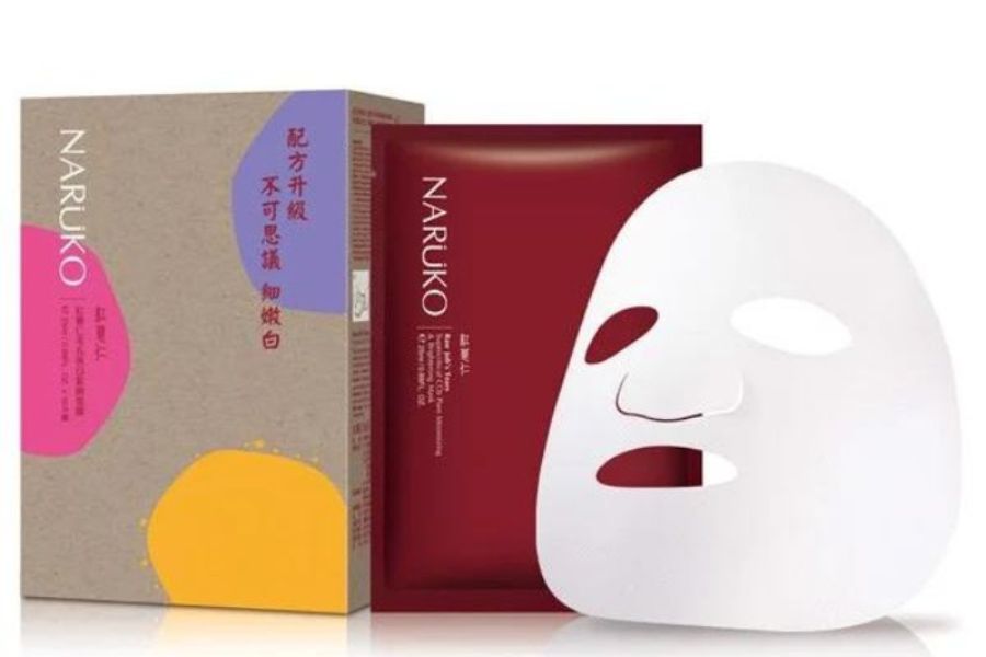 Mặt nạ Naruko Ý dĩ nhân đỏ se trắng da