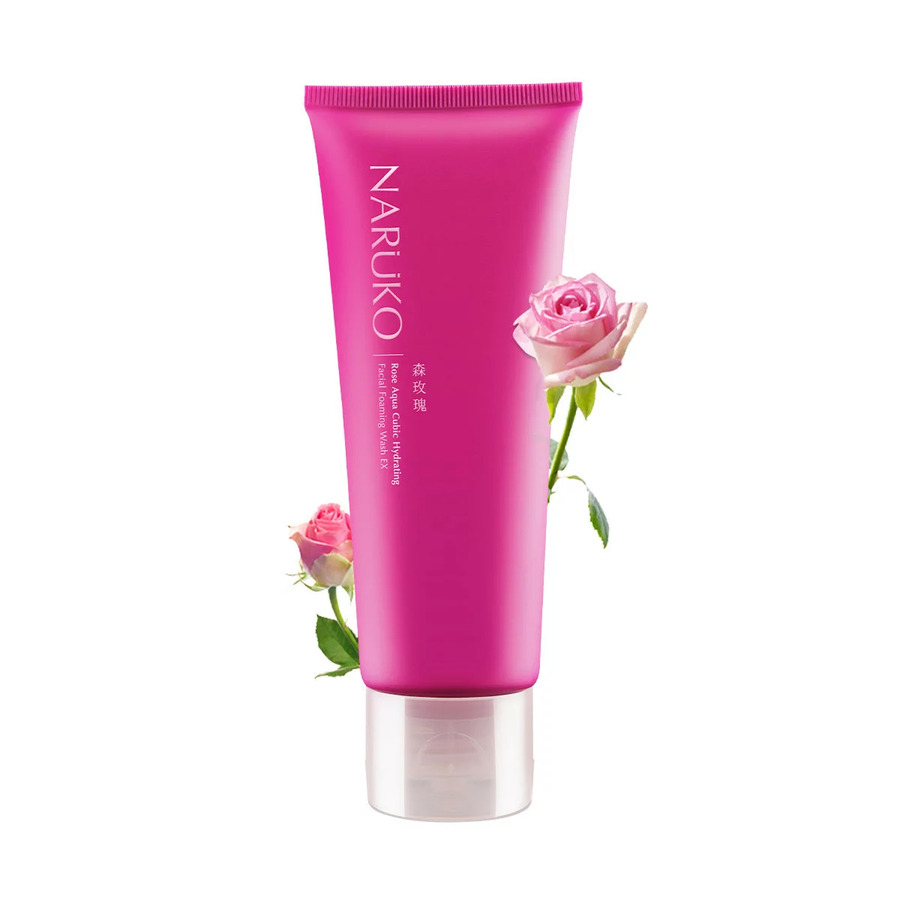Sữa rửa mặt Naruko Rose & BOTANIC HA Aqua Cubic Hoa hồng nhung
