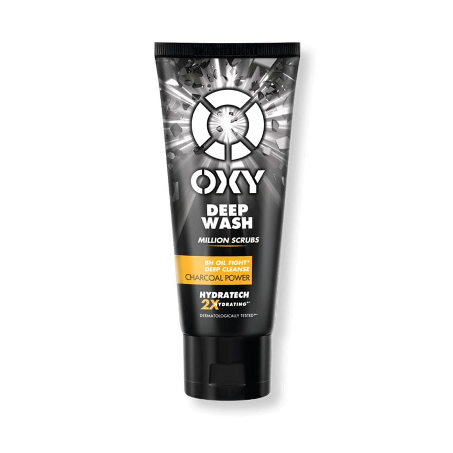 Sữa rửa mặt Oxy Deep Wash Scrub Formula với thành phần than tre