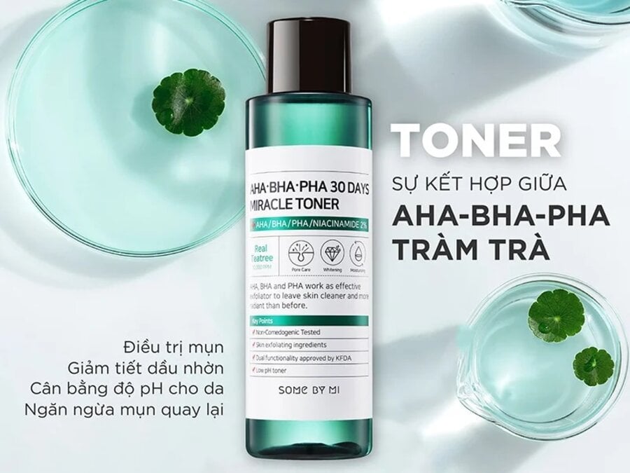 Công dụng của toner AHA BHA PHA Some By Mi