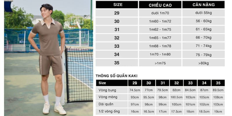 Nam 45kg nên mặc quần size gì Nam 45kg nên mặc quần size gì