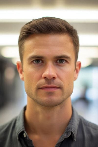 Side Part ngắn cổ điển Tóc Side Part ngắn