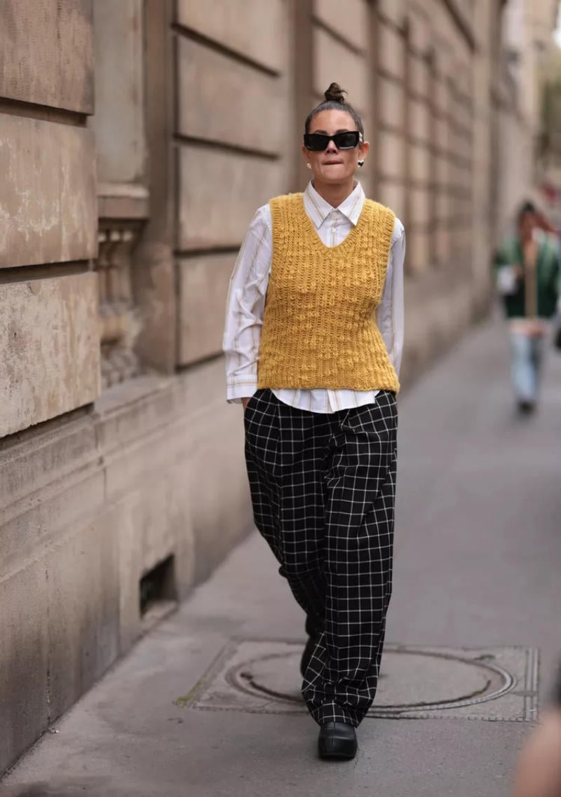 Áo len dệt kim chunky