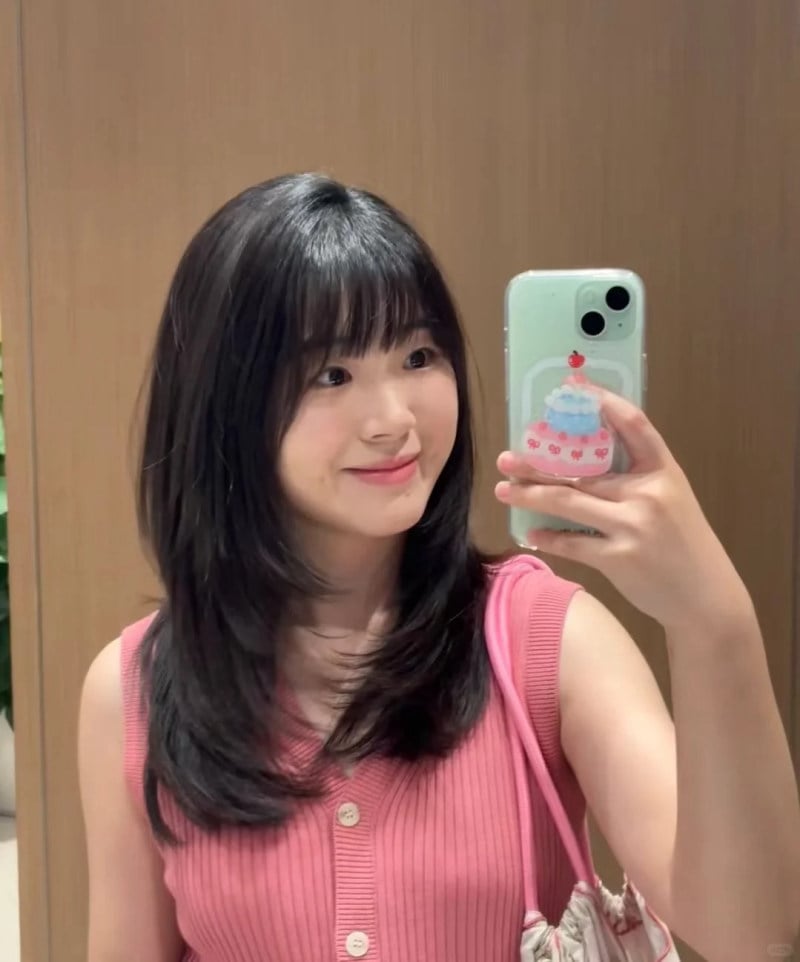 tóc ngắn layer tỉa mỏng cho mặt tròn