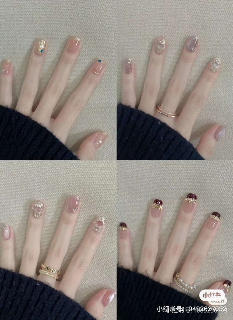 nail mùa hè nhũ lấp lánh nail mùa hè nhũ lấp lánh