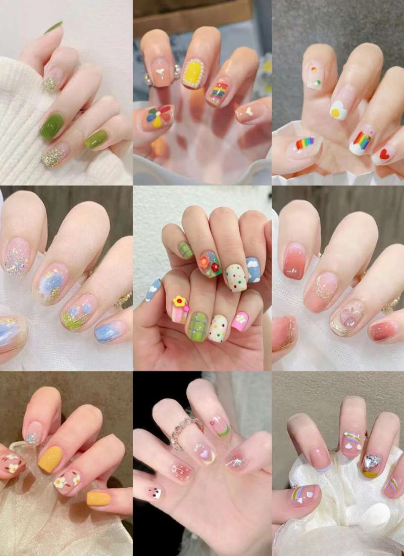 nail mùa hè màu đậm nail mùa hè màu đậm