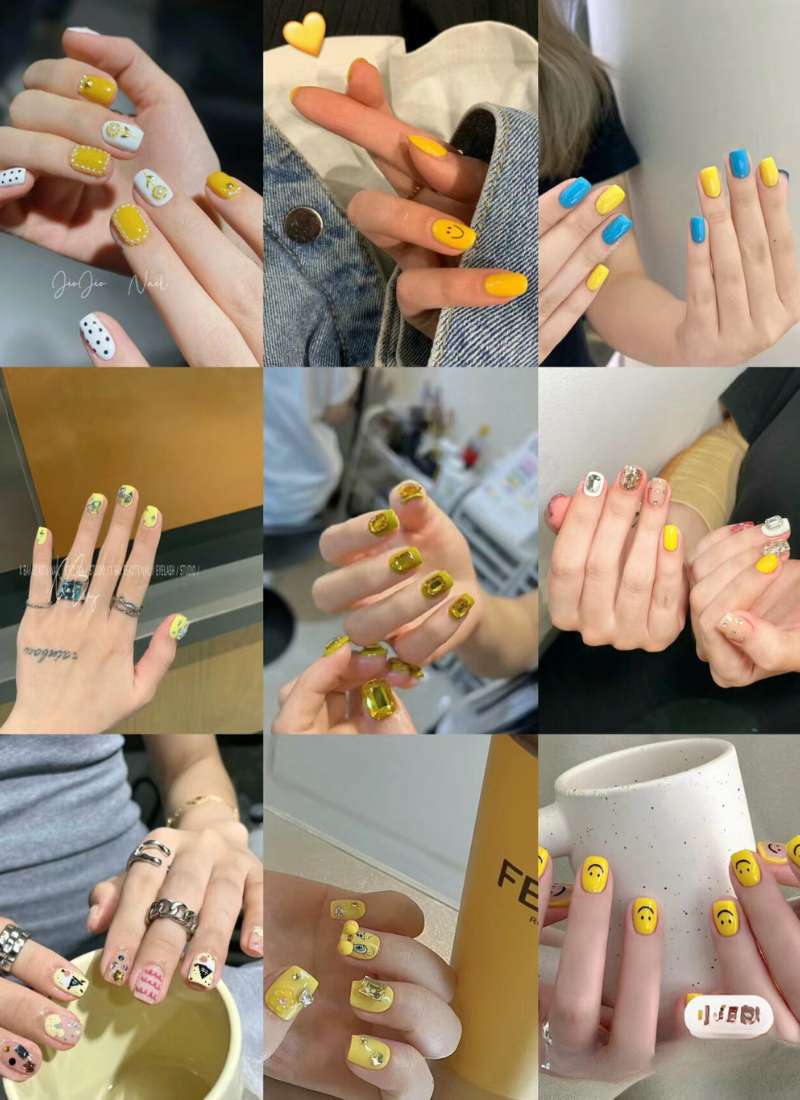 nail mùa hè màu đậm nail mùa hè màu đậm