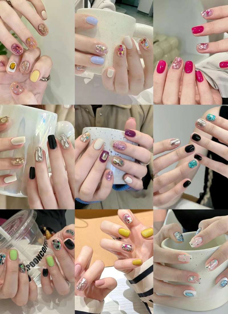 nail mùa hè màu đậm nail mùa hè màu đậm
