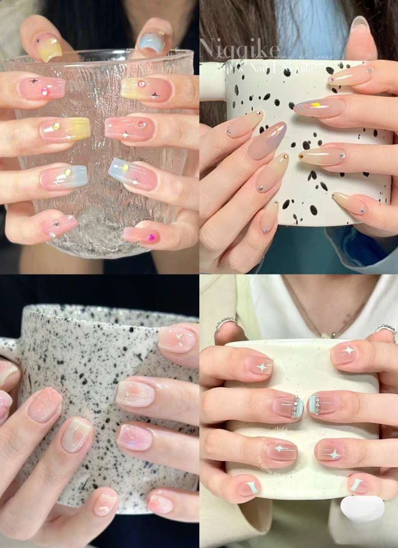 nail mùa hè sơn bóng nail mùa hè sơn bóng