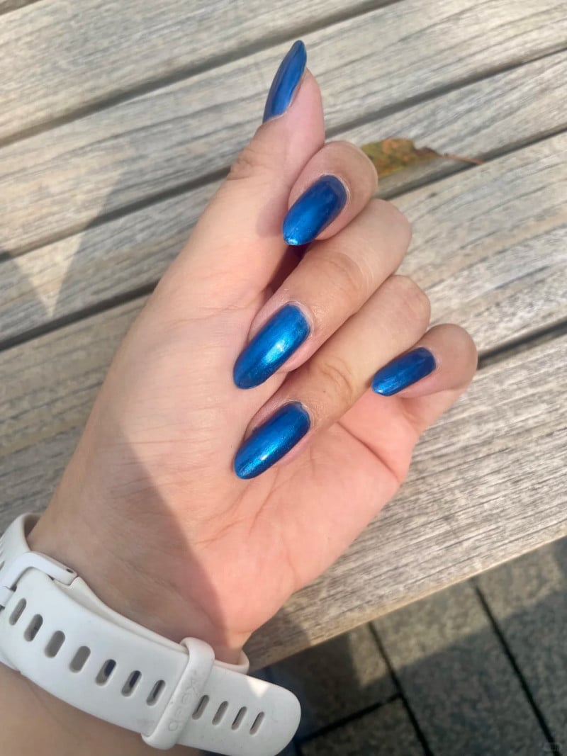 mẫu nail mùa hè màu xanh mẫu nail mùa hè màu xanh