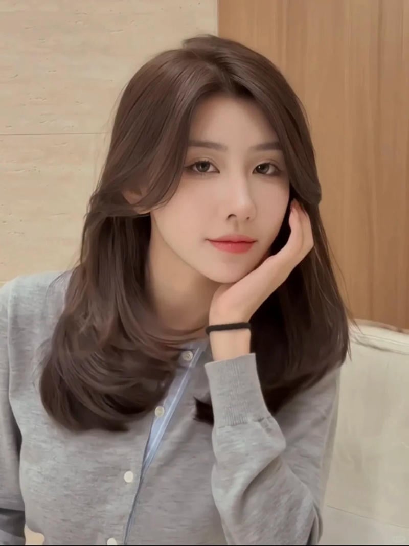 tóc xoăn lơi ngang vai