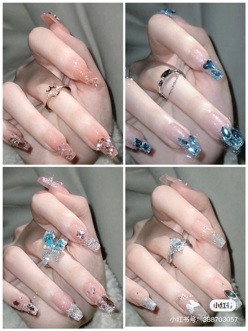 ombre-nails__14__2cfd14b7dc8b4753a4827fe0e3822ca3 mẫu nail ombre nhũ