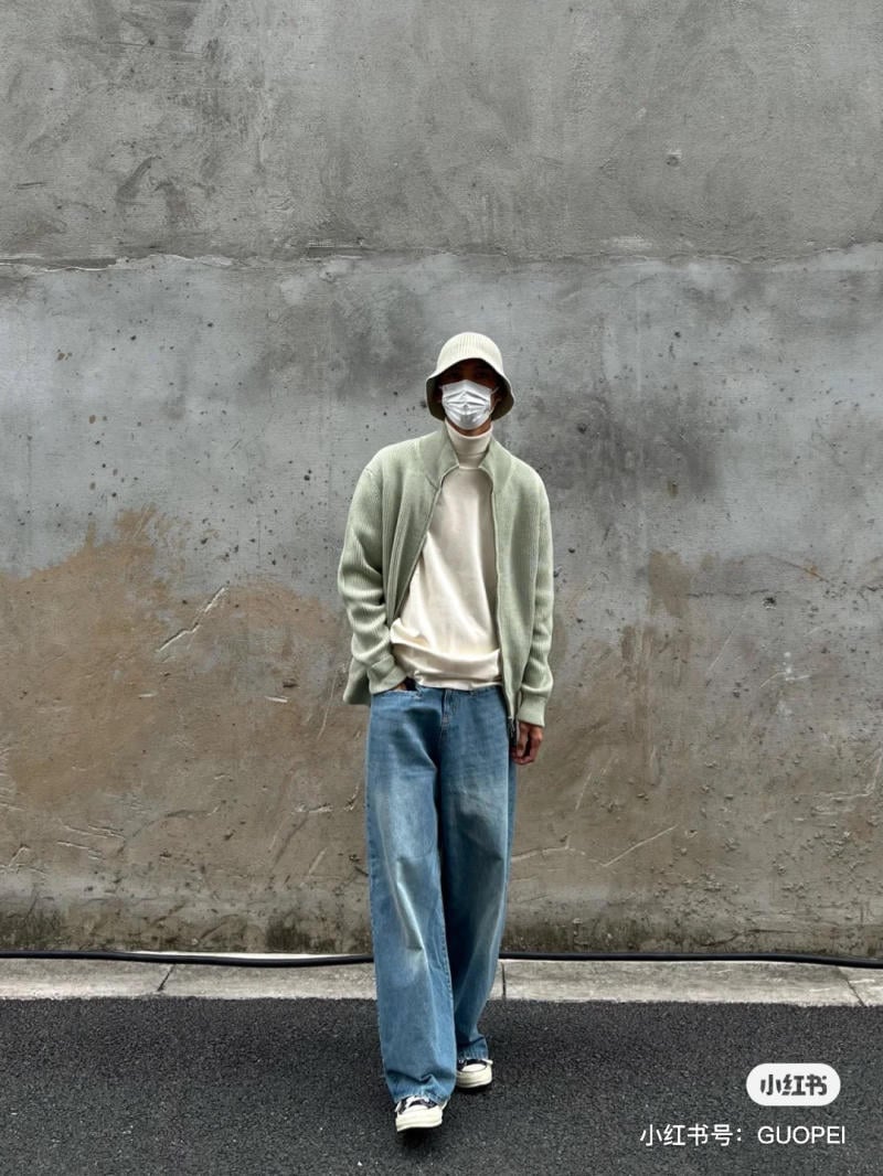 quần jean nam ống rộng