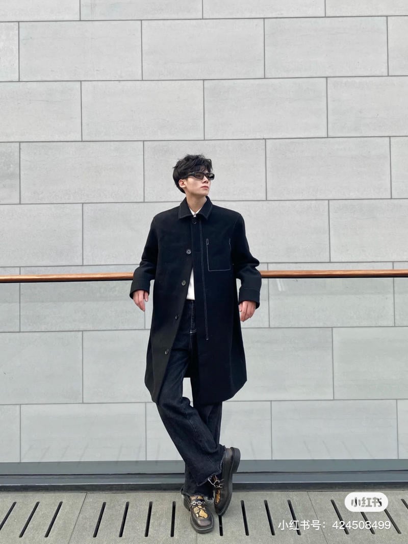 quần jean nam ống rộng