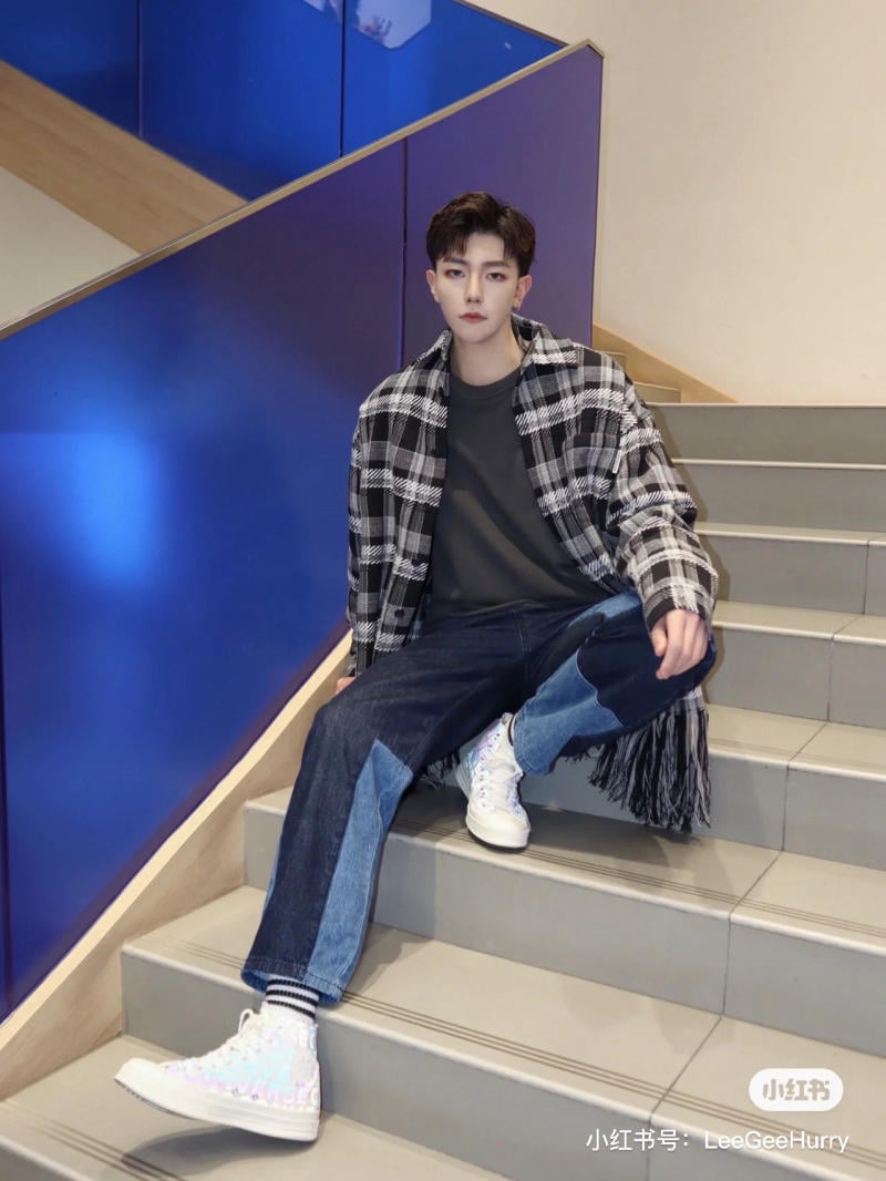 quần jean nam ống rộng