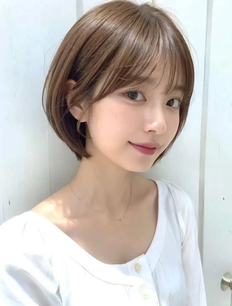 Tóc bob mái thưa ngọt ngào Tóc bob mái thưa ngọt ngào