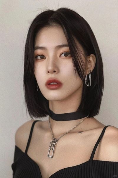 Tóc bob vuông cá tính Tóc bob vuông cá tính