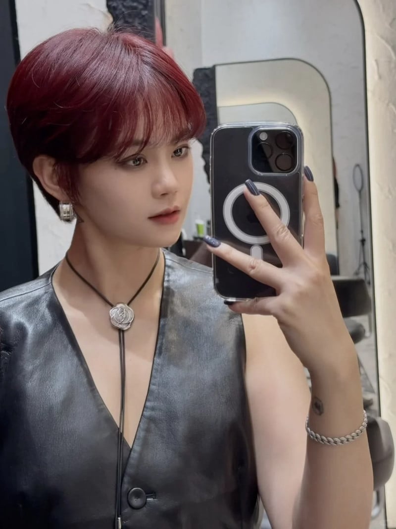 Tóc bob đỏ cherry Tóc bob đỏ cherry