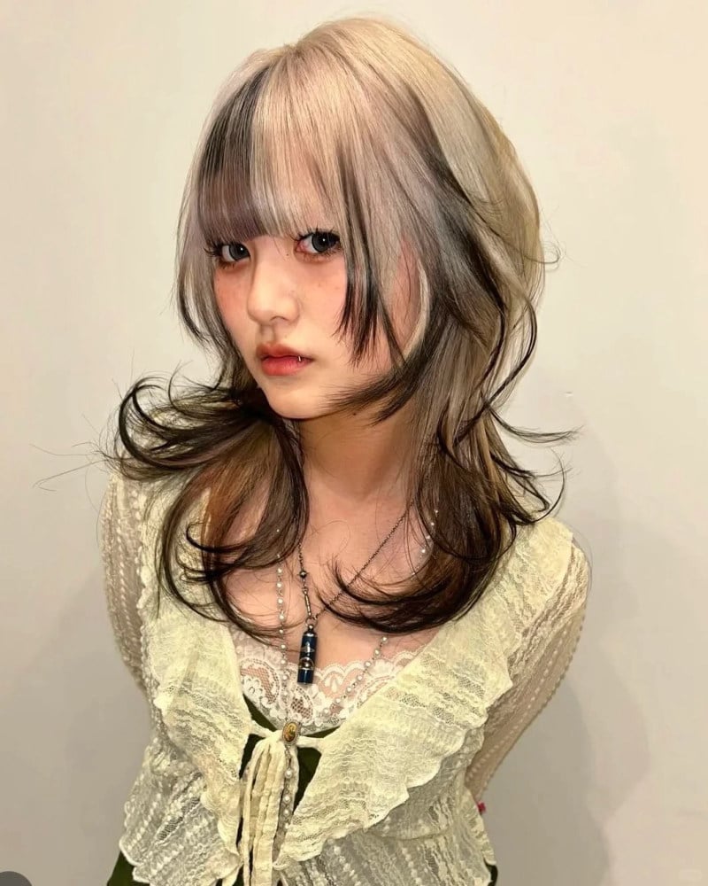 Tóc Mullet Layer Nữ Dài 15+ Kiểu Cá Tính Hot Nhất 2025 8 tóc mullet layer nữ dài