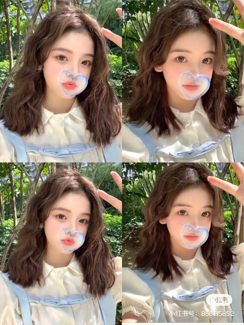 tóc xoăn sóng lơi ngang vai