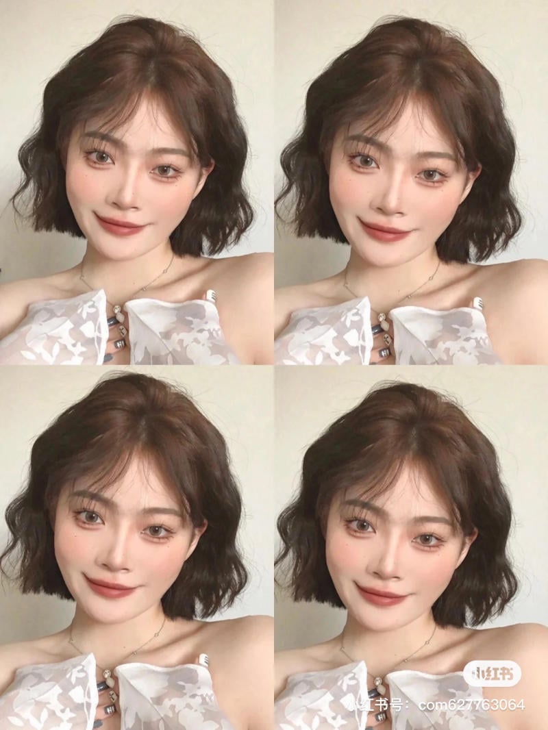 tóc xoăn sóng lơi ngang vai