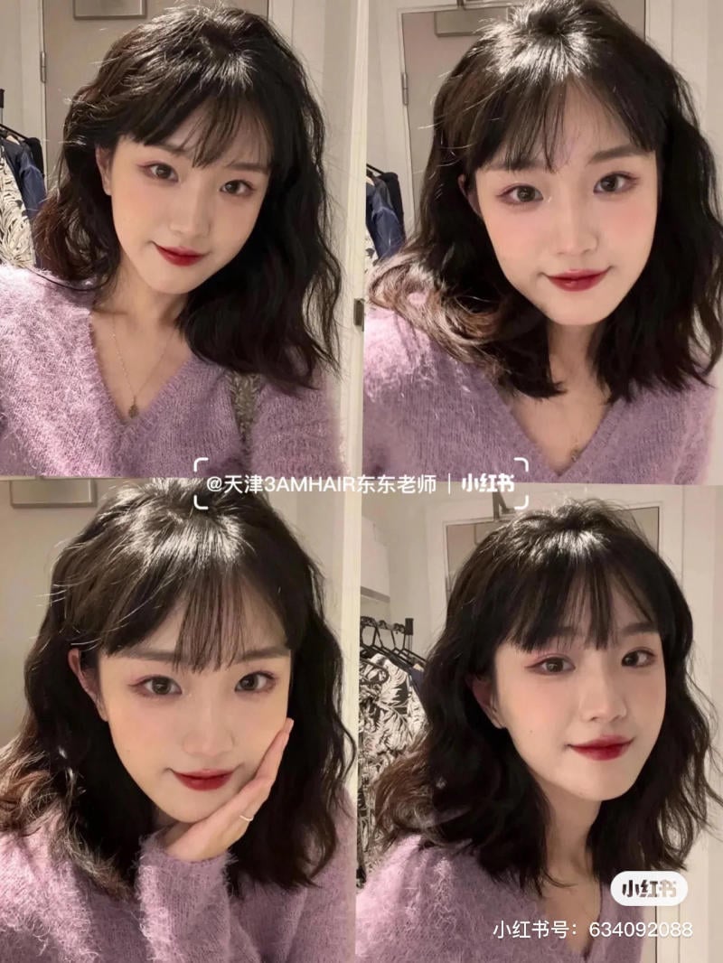 tóc xoăn sóng lơi ngang vai